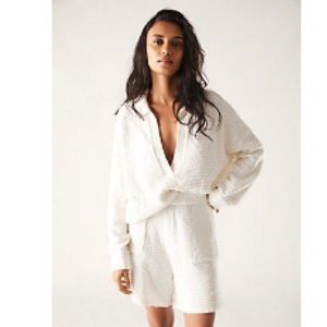Free People Beach Carter set size M.  White